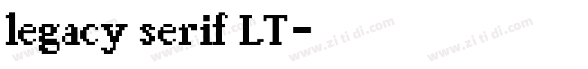 legacy serif LT字体转换